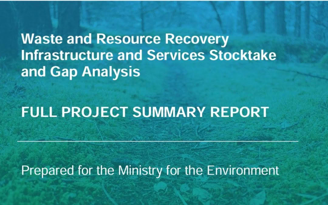 Waste and Resource Recovery Infrastructure Stocktake