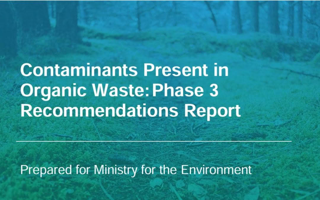 Contaminants in Organic Waste: Recommendations Report